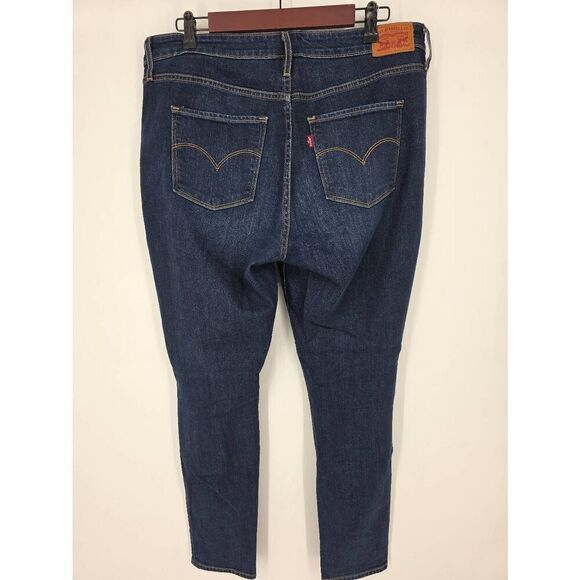 Levi's Women's 721 High Rise Stretch Denim Distressed Skinny Blue Jeans Size 33 - Picture 5 of 6